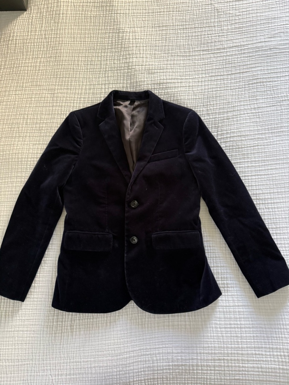 Crewcuts Boys Navy Velvet Blazer